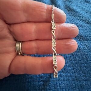 Elegant Silver Infinity Bracelet